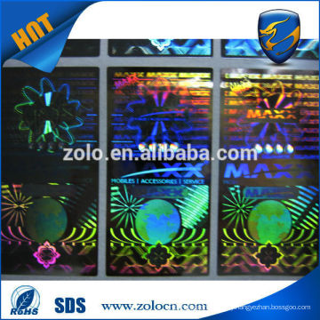 Brand Protection Rainbow colorful hologram no residue security labels